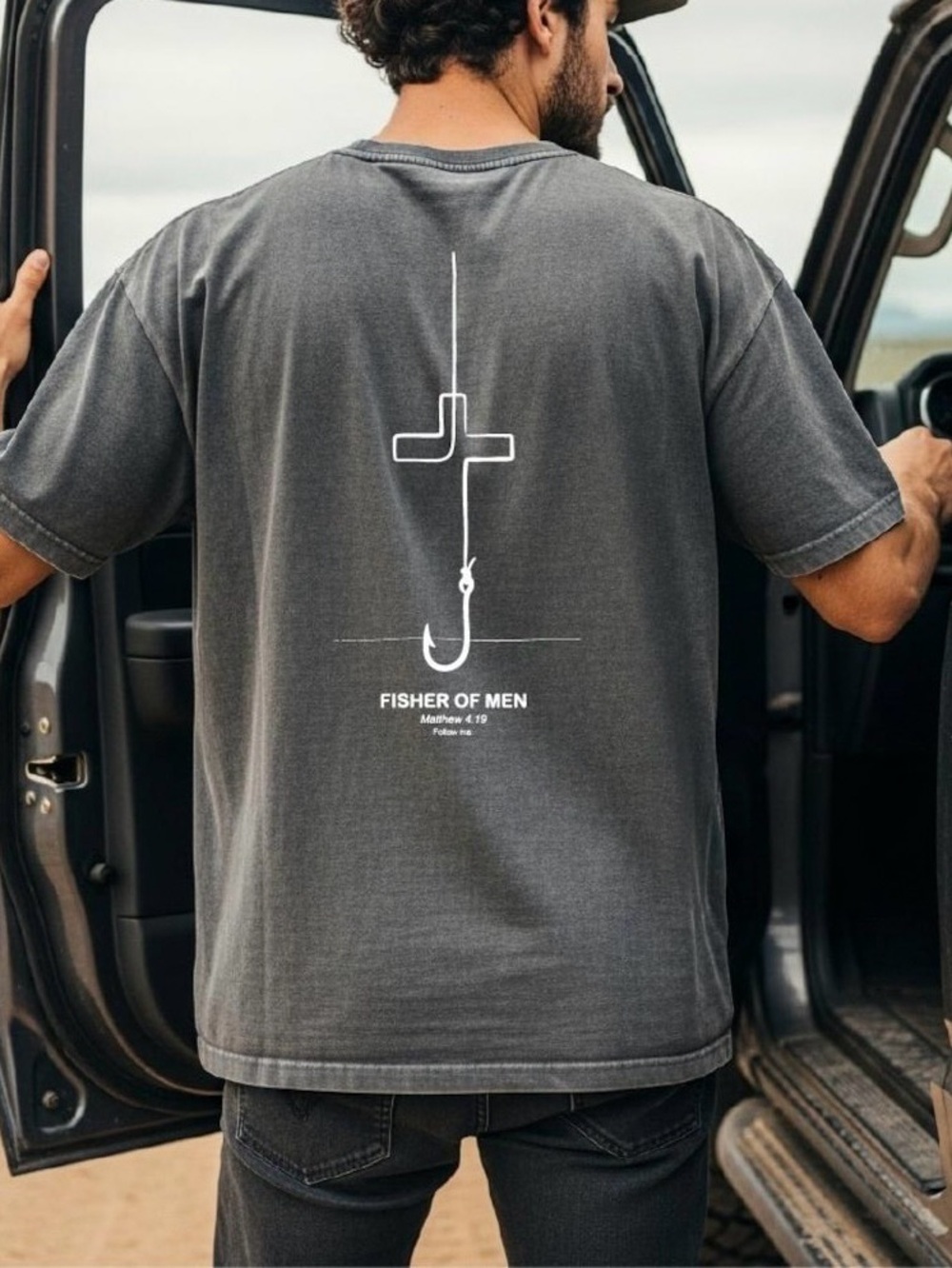 Fisher Of Men Comfort Colors Shirt Religious Fisherman Gift Tee Matthew 4:19